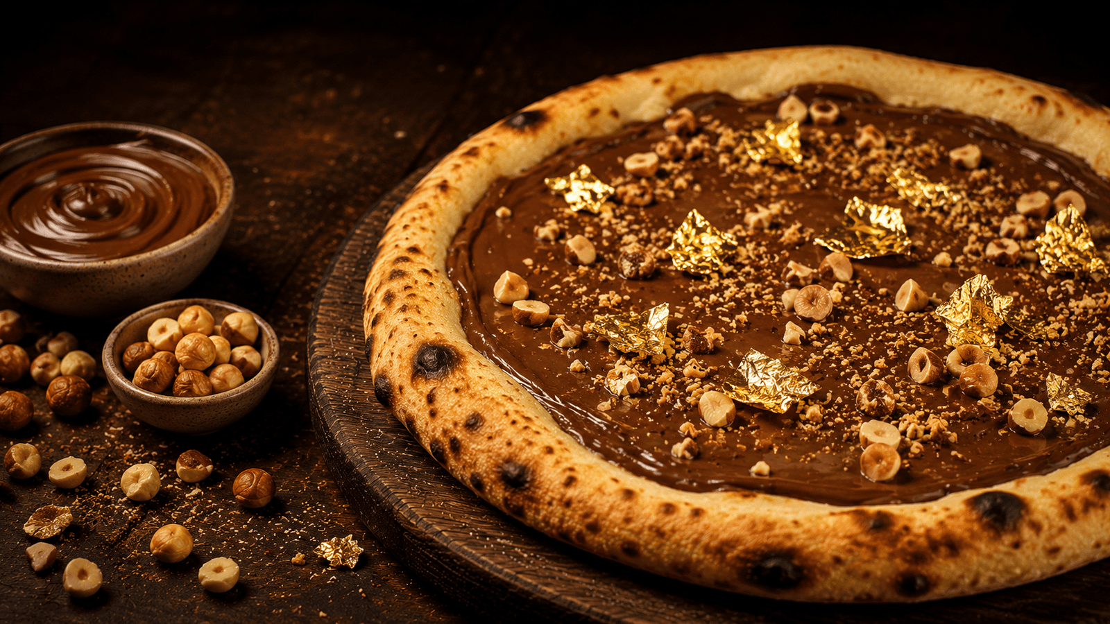 Pizza Avelã d'Oro 24k artesanal — Crosté Pizzaria, Grajaú, Zona Norte do Rio de Janeiro