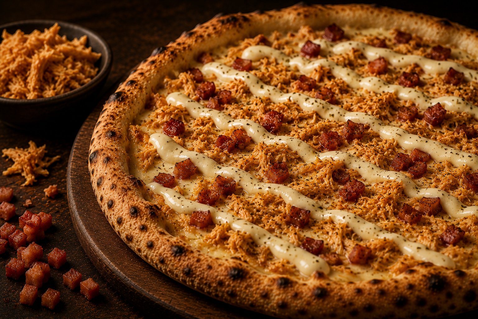Pizza Frango com Catupiry artesanal — Crosté Pizzaria, Grajaú, Zona Norte do Rio de Janeiro